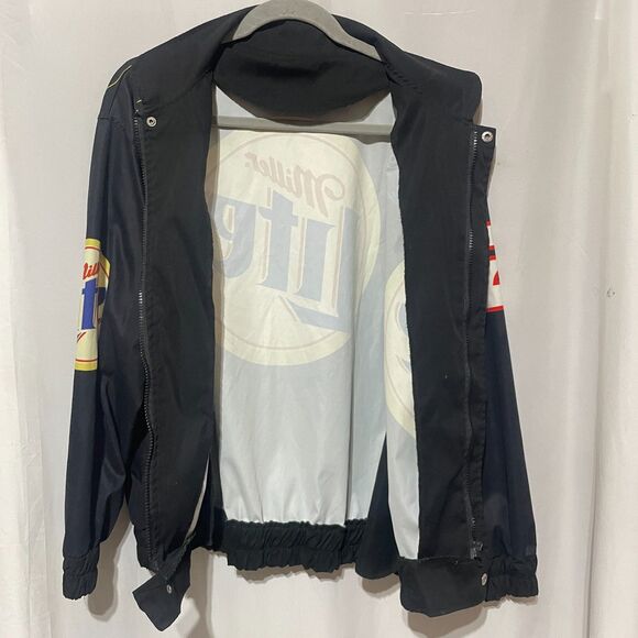 Vintage Nascar Racing Jacket Miller Lite #2 Rusty Wallace - Picture 4 of 14